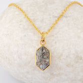 Ethiopian Opal Copper Necklace - 925 Silver - Handmade Pendant Necklace - 8x15mm - Fashion Jewelry - Gift For Besties - Jewelry For Sister